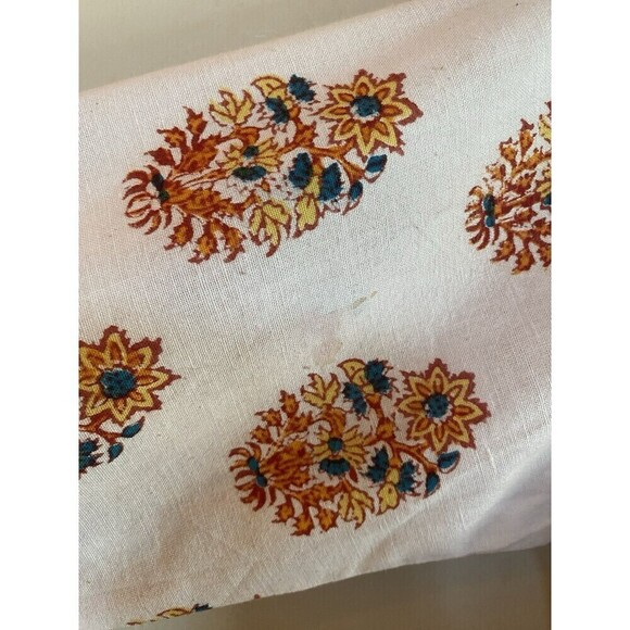 Khadi Long Yellow Boho Linen Dress NWT - Picture 6 of 8